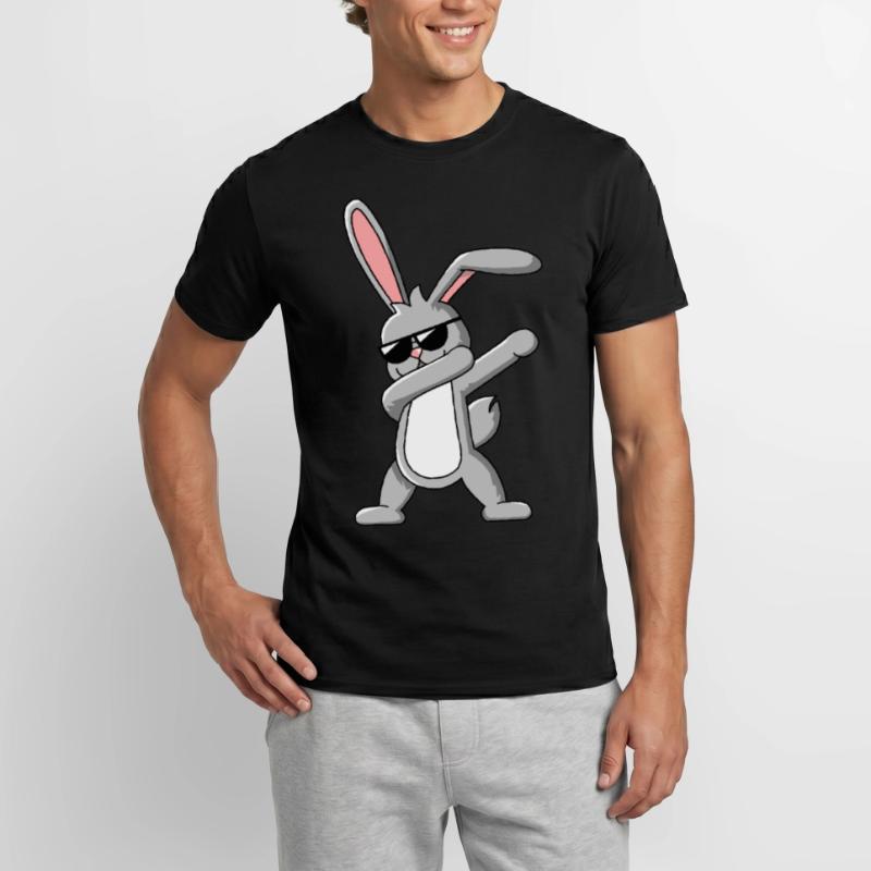 Dabbing Rabbit - Funny Dab Dance Easter Design Men's T-shirt