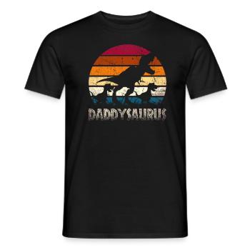 Daddysaurus - Männer T-Shirt - Schwarz - Vorne - AI Model Male 178 light (178cm)