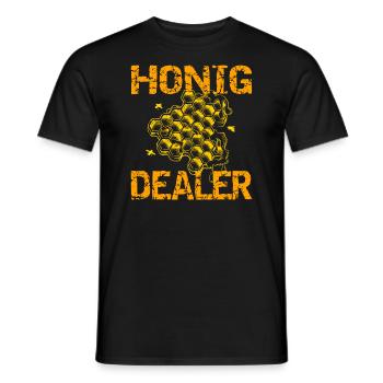Honig Dealer Imker Bienenflüster Bienen Biene - Männer T-Shirt - Schwarz - Vorne - AI Model Male 178 light (178cm)
