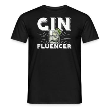 Ginfluencer für Ginfans und Ginkenner - Männer T-Shirt - Schwarz - Vorne - AI Model Male 178 light (178cm)
