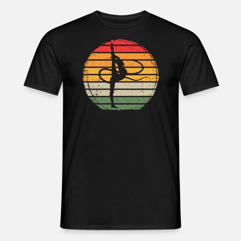 Gymnastic Vintage - Männer T-Shirt - Schwarz