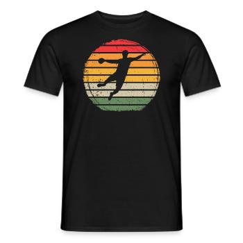 Handball Vintage - T-shirt homme - noir - Devant - AI Model Male 178 light (178cm)