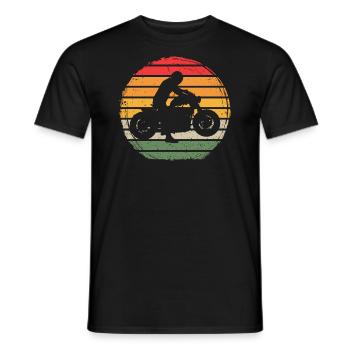 Biker Vintage - Men's T-Shirt - black - Front - AI Model Male 178 light (178cm)