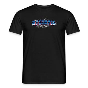 Vaporwave Dystopic Retro Schrift Shirt - Männer T-Shirt - Schwarz - Vorne - AI Model Male 178 light (178cm)