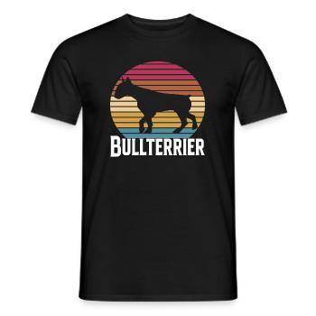 Bullterrier Hund - Männer T-Shirt - Schwarz - Vorne - AI Model Male 178 light (178cm)