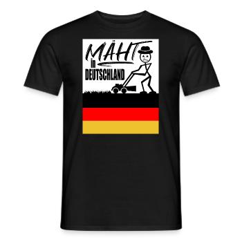 Mäht in Deutschland - Männer T-Shirt - Schwarz - Vorne - AI Model Male 178 light (178cm)