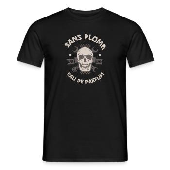 sans plomb - T-shirt homme - noir - Devant - AI Model Male 178 light (178cm)