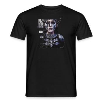 Shield Maiden Viking Warrior Middle Ages - Men's T-Shirt - black - Front - AI Model Male 178 light (178cm)