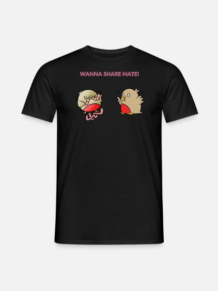 Wanna share mate - Men's T-Shirt - black