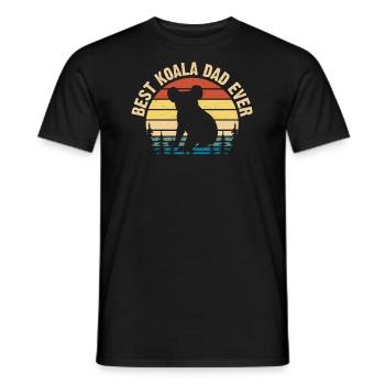 Best Koala Dad of All Time Koala Bear - Men's T-Shirt - black - Front - AI Model Male 178 light (178cm)