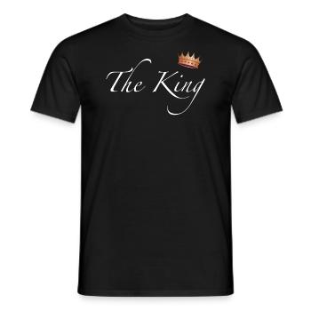 The King - Männer T-Shirt - Schwarz - Vorne - AI Model Male 178 light (178cm)