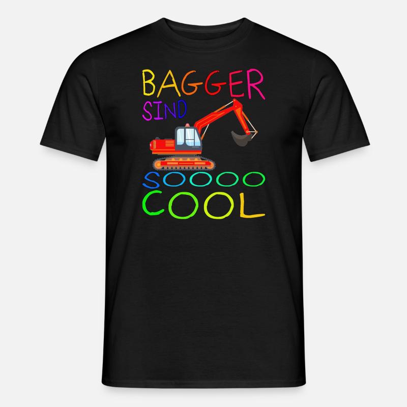 BAGGER SIND SO COOL - Männer T-Shirt - Schwarz