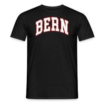 Bern - Männer T-Shirt - Schwarz - Vorne - AI Model Male 178 light (178cm)