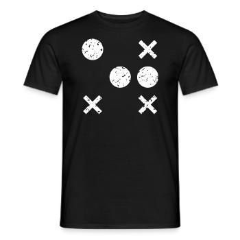 Tic Tac Toe Retro - Men's T-Shirt - black - Front - AI Model Male 178 light (178cm)