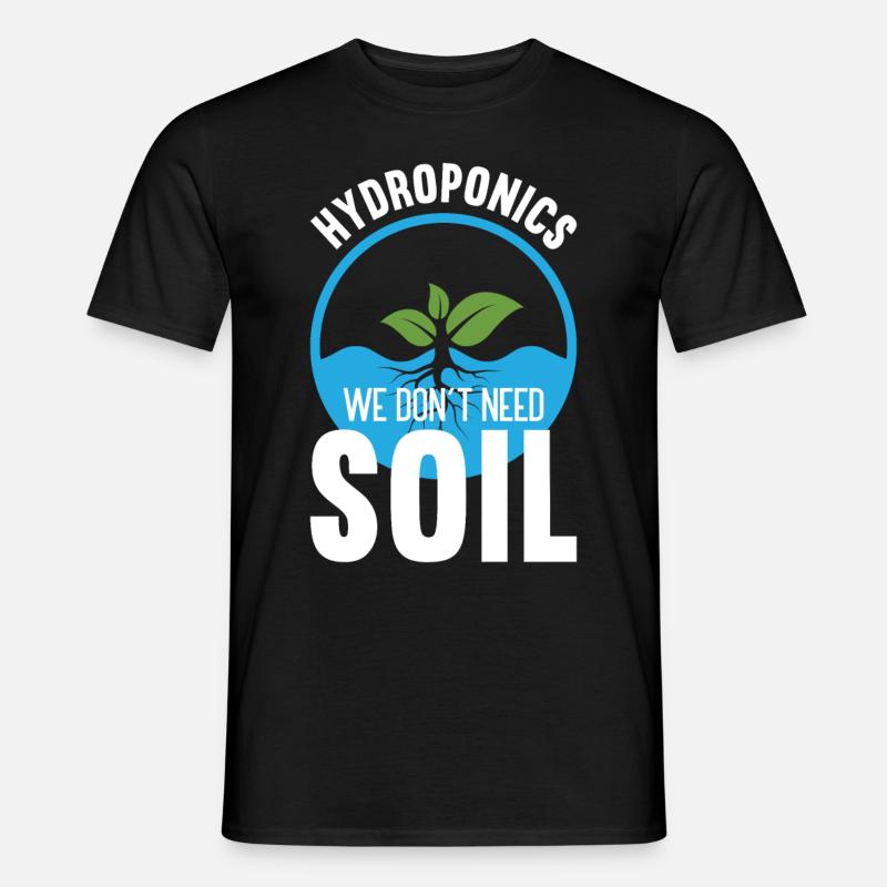 Hydroponik Indoor-Gartenbau - Männer T-Shirt - Schwarz