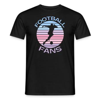 Football Fans - Men's T-Shirt - black - Front - AI Model Male 178 light (178cm)