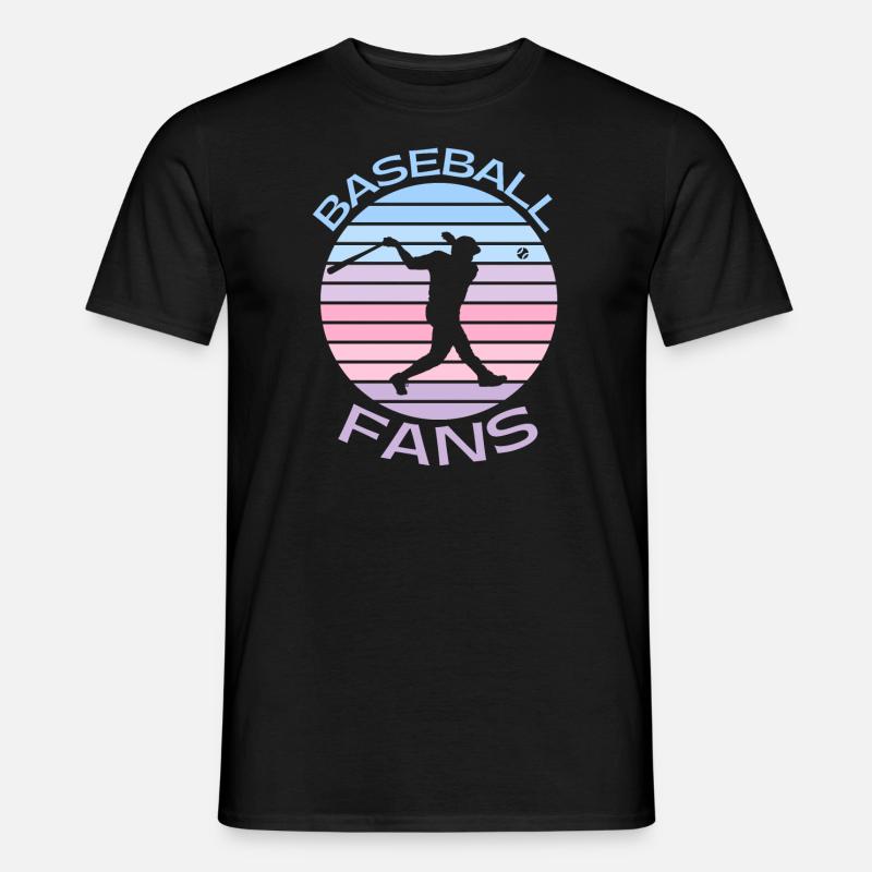 Baseball-Fans - Männer T-Shirt - Schwarz