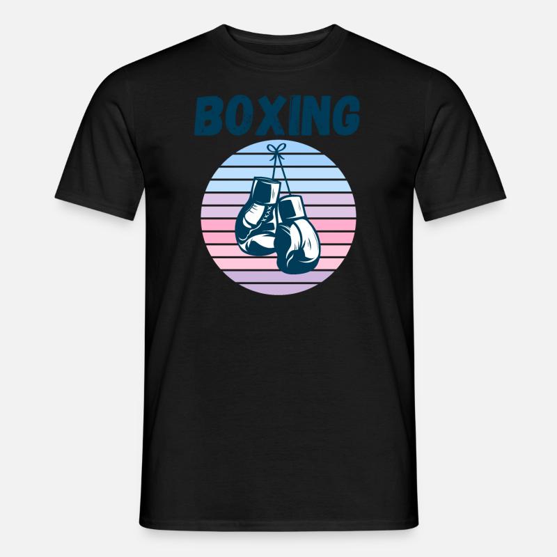Boxen - Männer T-Shirt - Schwarz