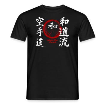 Karate Wado Ryu Kanji Kampfkunst Japan - Männer T-Shirt - Schwarz - Vorne - AI Model Male 178 light (178cm)