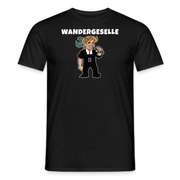 Wandergesellen Wandersmann Wandergeselle - Männer T-Shirt - Schwarz - Vorne - AI Model Male 178 light (178cm)