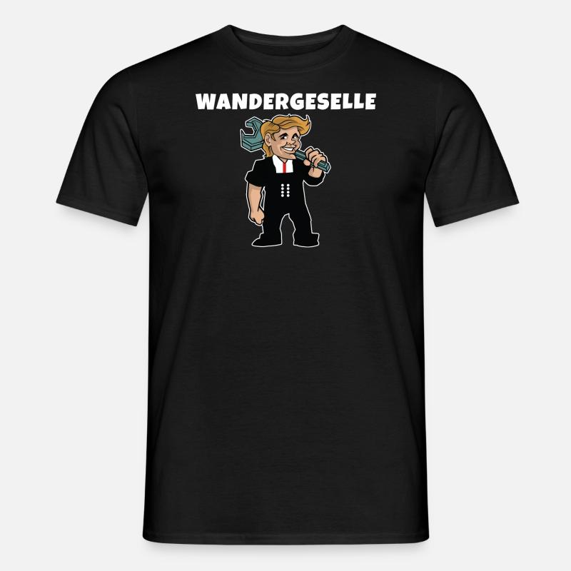 Wandergesellen Wandersmann Wandergeselle - Männer T-Shirt - Schwarz