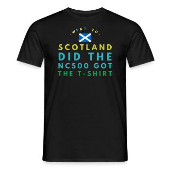 nc500 shirt - Men's T-Shirt - black - Front - AI Model Male 178 light (178cm)