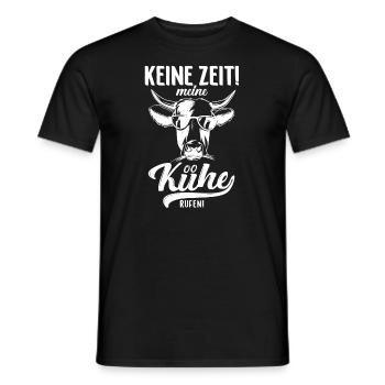 Kühe Kuh Schädel Oberteil Landwirtschaft Geschenke - Männer T-Shirt - Schwarz - Vorne - AI Model Male 178 light (178cm)