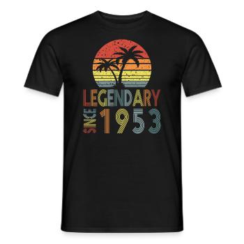 Legendary since 1953 - Männer T-Shirt - Schwarz - Vorne - AI Model Male 178 light (178cm)