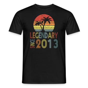 Legendary since 2013 - Men's T-Shirt - black - Front - AI Model Male 178 light (178cm)