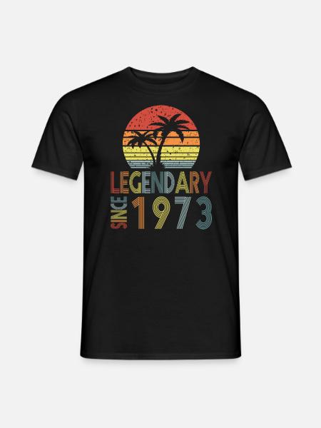 Legendary since 1973 - Männer T-Shirt - Schwarz