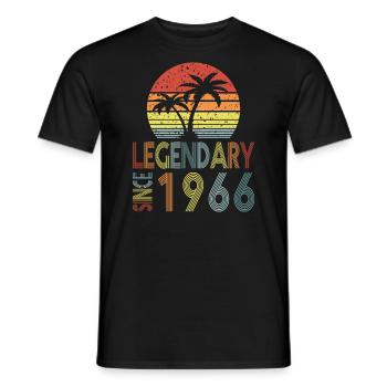 Legendary since 1966 - Männer T-Shirt - Schwarz - Vorne - AI Model Male 178 light (178cm)
