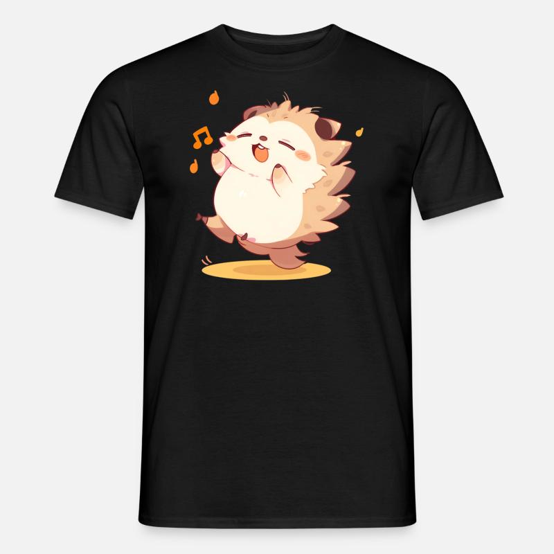 Igel-Tänzer - Männer T-Shirt - Schwarz