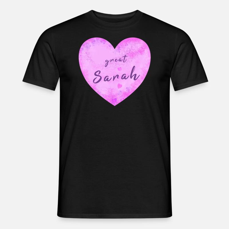Sarah - Männer T-Shirt - Schwarz