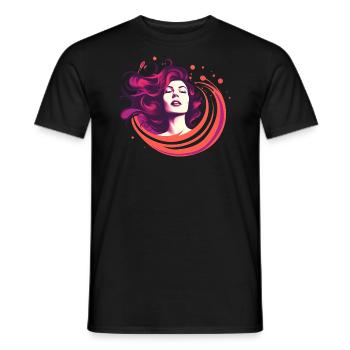 Rothaarige - Männer T-Shirt - Schwarz - Vorne - AI Model Male 178 light (178cm)
