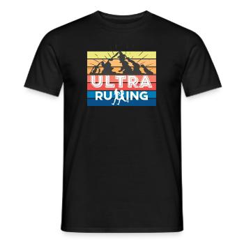 Ultra Running - Männer T-Shirt - Schwarz - Vorne - AI Model Male 178 light (178cm)