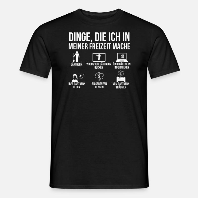 Hobbygärtner Garten Gärtner Gartenarbeit - Männer T-Shirt - Schwarz