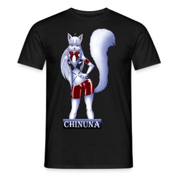 Chinunas Fluffy - Men's T-Shirt - black - Front - AI Model Male 178 light (178cm)