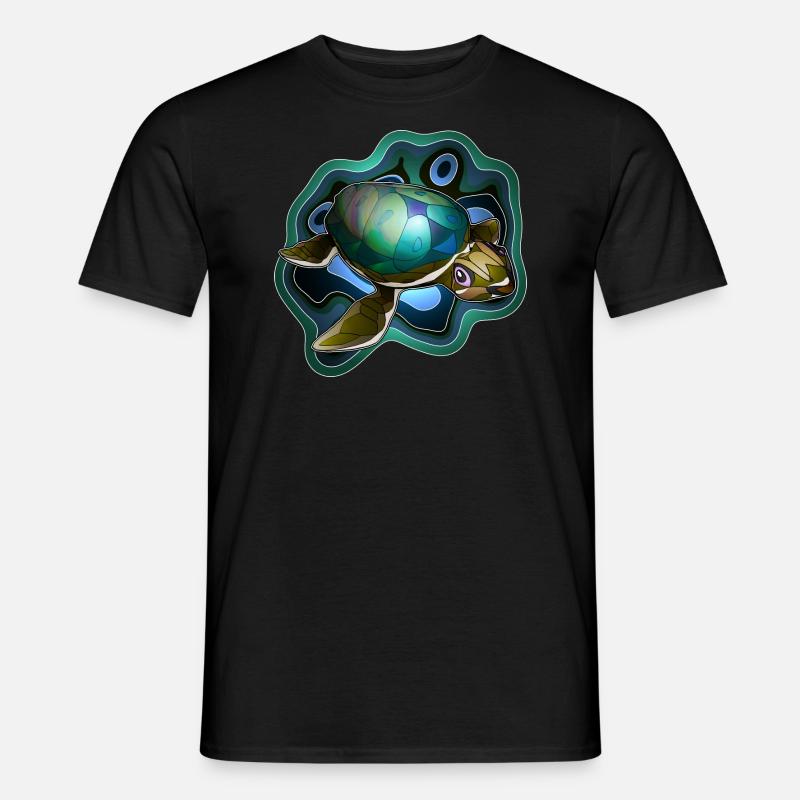 Meeresschildkrötchen 2 - Männer T-Shirt - Schwarz