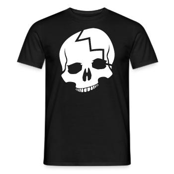 Skull / Totenkopf - Men's T-Shirt - black - Front - AI Model Male 178 light (178cm)