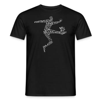 Exklusives Fussball Fan-Shirt für Sportbegeisterte - Männer T-Shirt - Schwarz - Vorne - AI Model Male 178 light (178cm)