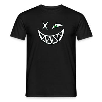 Smile Face Design - Men's T-Shirt - black - Front - AI Model Male 178 light (178cm)