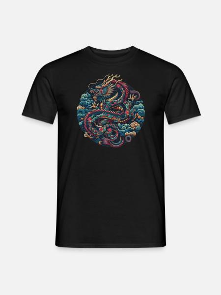 Dragon chinois - T-shirt homme - noir