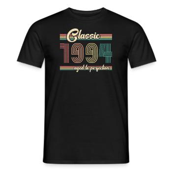 1994 ST Classic vieilli à la perfection - 1994 Anniversaire - T-shirt homme - noir - Devant - AI Model Male 178 light (178cm)