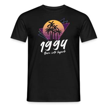 1994 SW né dans la légende - 1994 Cadeau d’anniversaire - T-shirt homme - noir - Devant - AI Model Male 178 light (178cm)