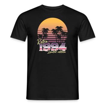 1994 SW retro limitierte Auflage - 1994 Geburtstagsgeschenk - Männer T-Shirt - Schwarz - Vorne - AI Model Male 178 light (178cm)