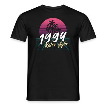 1994 SW style rétro - 1994 cadeau d’anniversaire - T-shirt homme - noir - Devant - AI Model Male 178 light (178cm)