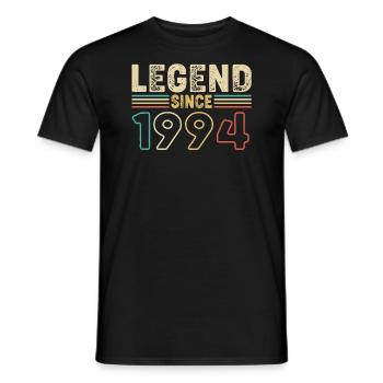 Légende depuis 1994 v2 - 1994 Cadeau d’anniversaire - T-shirt homme - noir - Devant - AI Model Male 178 light (178cm)