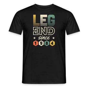 Légende depuis 1984 - 1984 Cadeau d’anniversaire - T-shirt homme - noir - Devant - AI Model Male 178 light (178cm)
