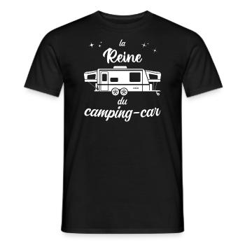 Idée Cadeau D'anniversaire Femme Camping Car - T-shirt homme - noir - Devant - AI Model Male 178 light (178cm)