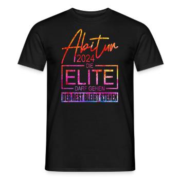 Abitur 2024 - Männer T-Shirt - Schwarz - Vorne - AI Model Male 178 light (178cm)
